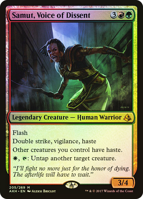 Samut, Voice of Dissent\nAmonkhet\nSingle\nMagic The Gathering