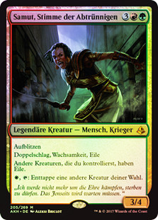 Samut, Voice of Dissent
Amonkhet (Foil) - German
Single
Magic The Gathering