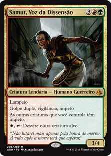 Samut, Voice of Dissent
Amonkhet - Portuguese
Single
Magic The Gathering