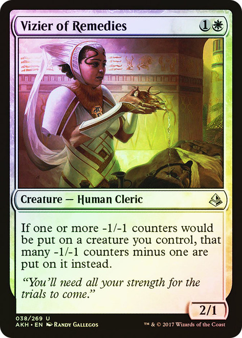 Vizier of Remedies\nAmonkhet\nSingle\nMagic The Gathering