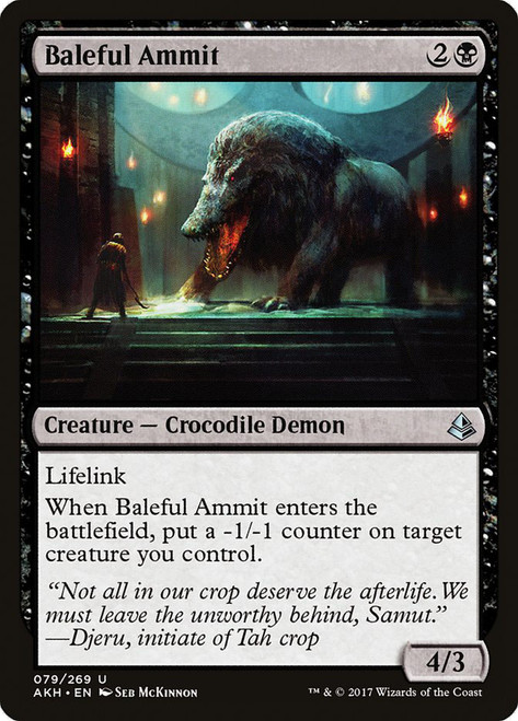 Baleful Ammit\nAmonkhet\nSingle\nMagic The Gathering