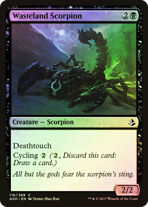 Wasteland Scorpion\nAmonkhet\nSingle\nMagic The Gathering