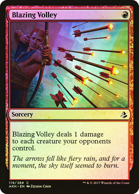 Blazing Volley\nAmonkhet\nSingle\nMagic The Gathering