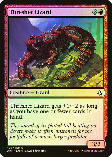 Thresher Lizard\nAmonkhet\nSingle\nMagic The Gathering