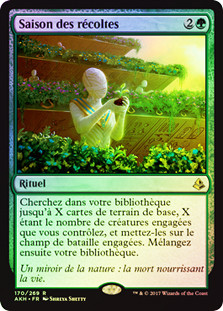Harvest Season
Amonkhet (Foil) - French
Single
Magic The Gathering
