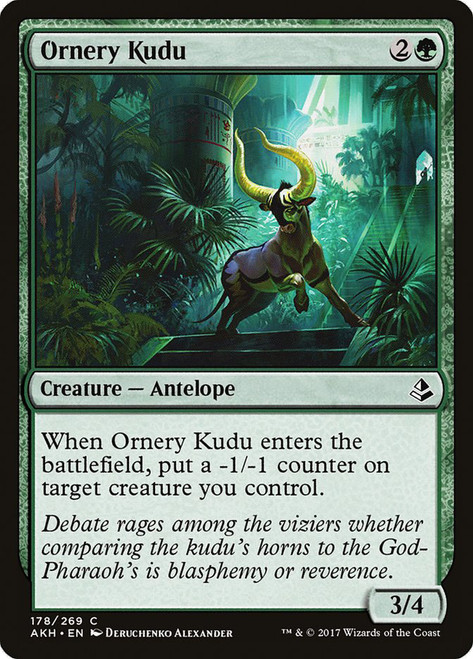 Ornery Kudu\nAmonkhet\nSingle\nMagic The Gathering