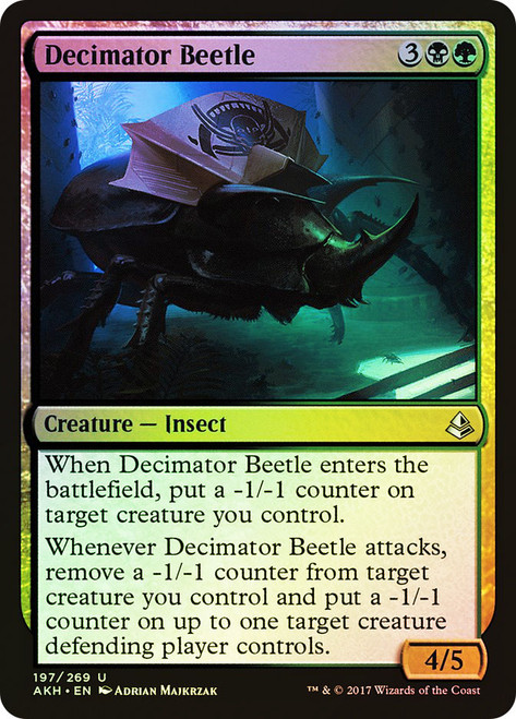 Decimator Beetle\nAmonkhet\nSingle\nMagic The Gathering