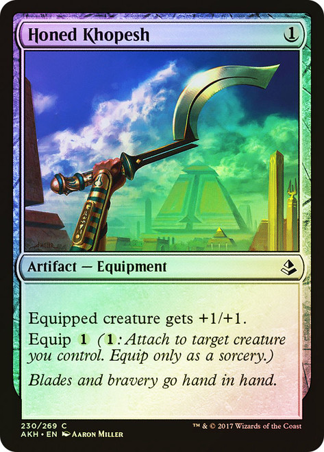 Honed Khopesh\nAmonkhet\nSingle\nMagic The Gathering