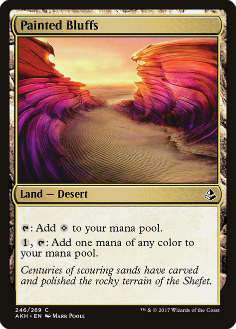 Painted Bluffs\nAmonkhet\nSingle\nMagic The Gathering