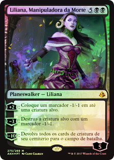 Liliana, Death Wielder (Introductory Product)
Amonkhet (Foil) - Portuguese
Single
Magic The Gathering