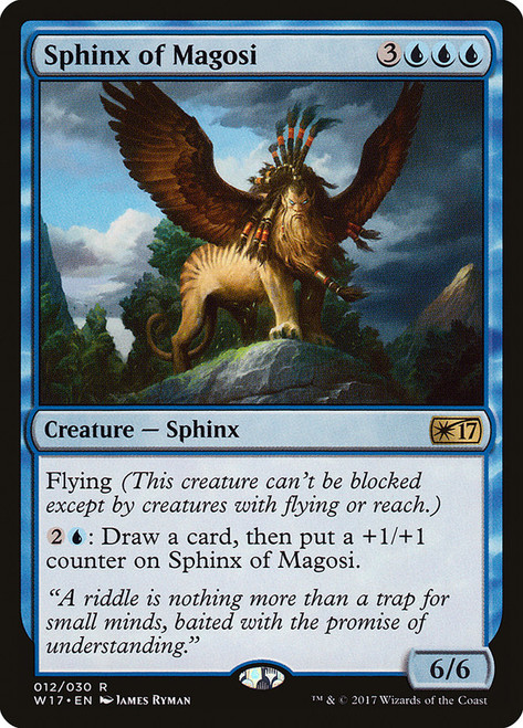Sphinx of Magosi\nWelcome Deck 2017\nSingle\nMagic The Gathering