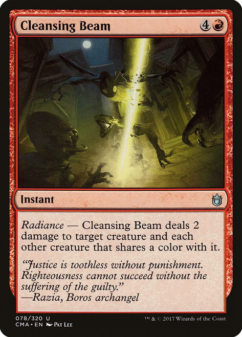 Cleansing Beam\nCommander Anthology\nSingle\nMagic The Gathering