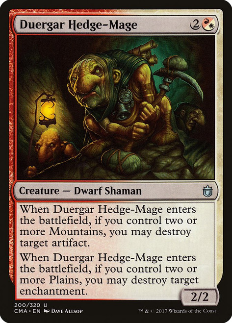 Duergar Hedge-Mage\nCommander Anthology\nSingle\nMagic The Gathering