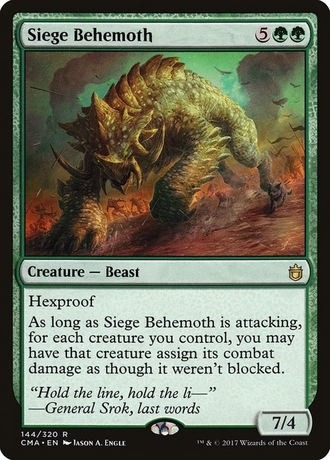 Siege Behemoth\nCommander Anthology\nSingle\nMagic The Gathering
