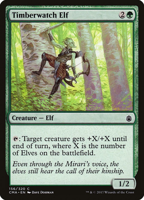 Timberwatch Elf\nCommander Anthology\nSingle\nMagic The Gathering