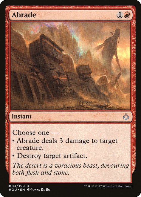 Abrade\nHour of Devastation\nSingle\nMagic The Gathering