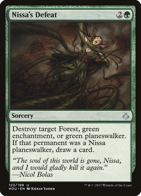 Nissa's Defeat\nHour of Devastation\nSingle\nMagic The Gathering