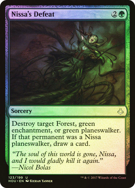 Nissa's Defeat\nHour of Devastation\nSingle\nMagic The Gathering