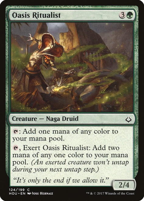Oasis Ritualist\nHour of Devastation\nSingle\nMagic The Gathering