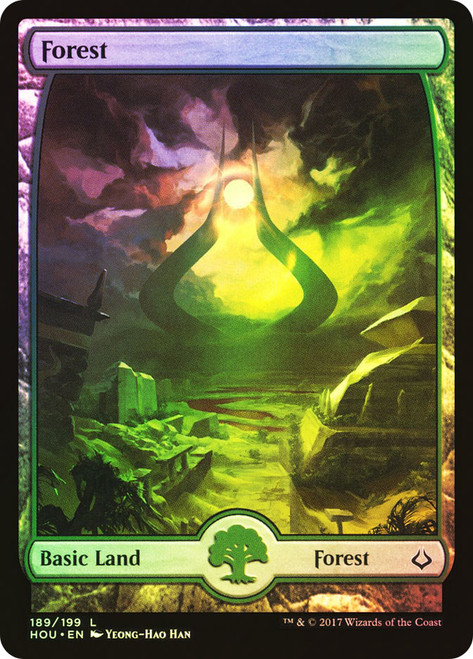 Forest (#189) (Full Art)\nHour of Devastation\nSingle\nMagic The Gathering