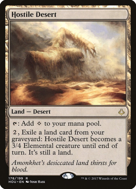 Hostile Desert\nHour of Devastation\nSingle\nMagic The Gathering
