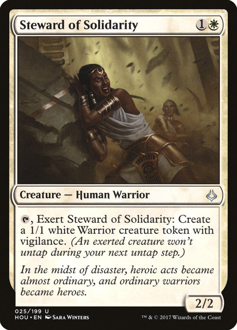 Steward of Solidarity\nHour of Devastation\nSingle\nMagic The Gathering