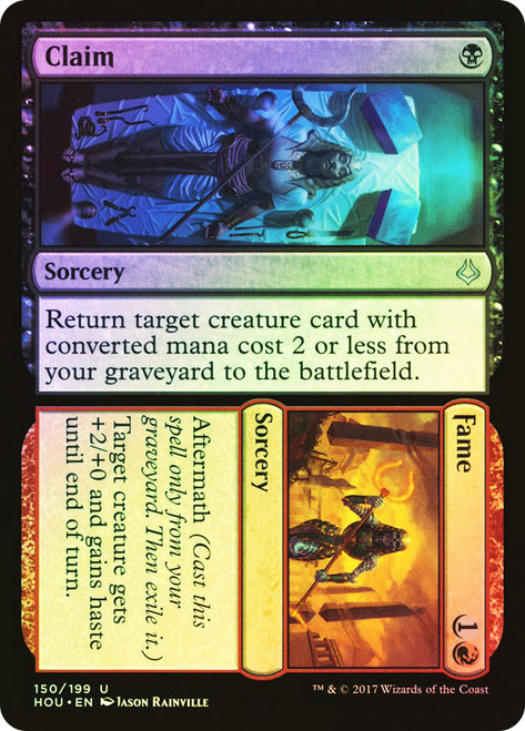 Claim // Fame
Hour of Devastation
Single
Magic: The Gathering