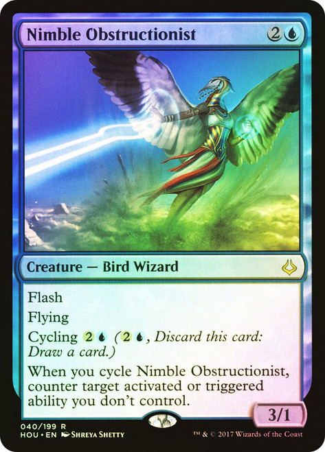 Nimble Obstructionist\nHour of Devastation\nSingle\nMagic The Gathering