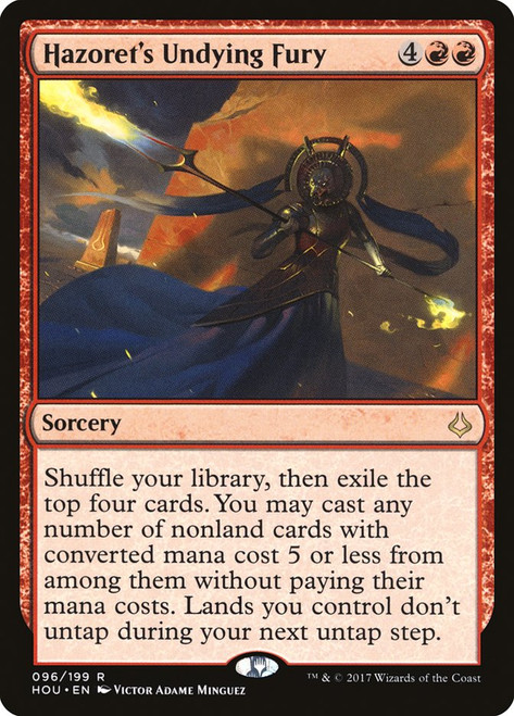 Hazoret's Undying Fury\nHour of Devastation\nSingle\nMagic The Gathering
