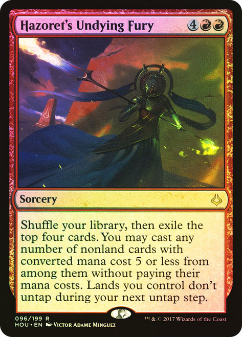 Hazoret's Undying Fury\nHour of Devastation\nSingle\nMagic The Gathering