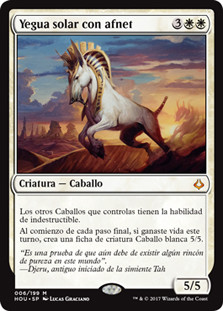 Crested Sunmare
Hour of Devastation - Spanish
Single
Magic The Gathering