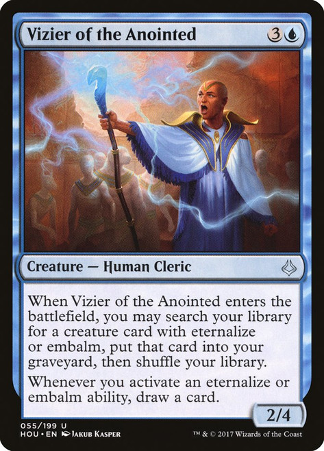 Vizier of the Anointed\nHour of Devastation\nSingle\nMagic The Gathering