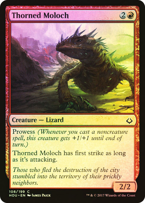 Thorned Moloch\nHour of Devastation\nSingle\nMagic The Gathering