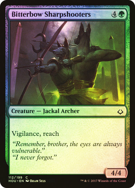 Bitterbow Sharpshooters\nHour of Devastation\nSingle\nMagic The Gathering