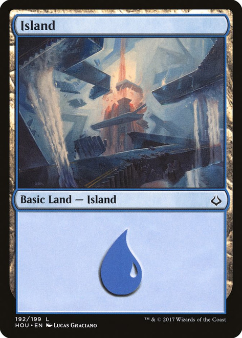 Island (#192)\nHour of Devastation\nSingle\nMagic The Gathering