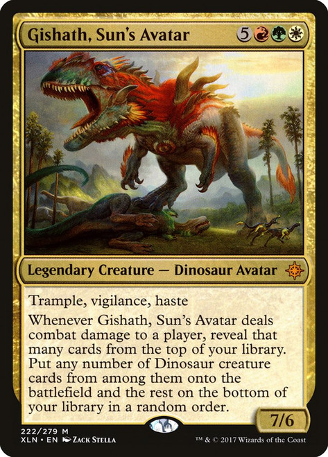 Gishath, Sun's Avatar\nIxalan\nSingle\nMagic The Gathering