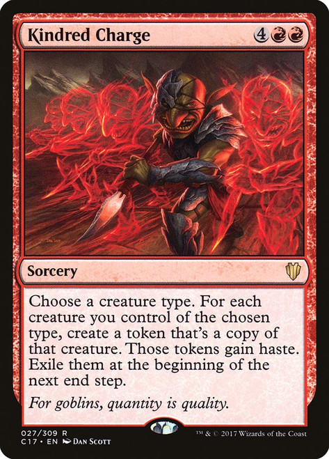 Kindred Charge\nCommander: 2017 Edition\nSingle\nMagic The Gathering