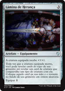 Heirloom Blade
Commander: 2017 Edition - Portuguese
Single
Magic The Gathering