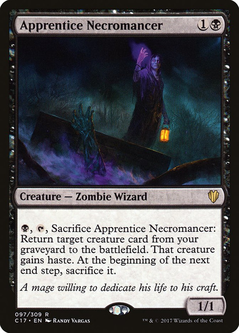 Apprentice Necromancer\nCommander: 2017 Edition\nSingle\nMagic The Gathering