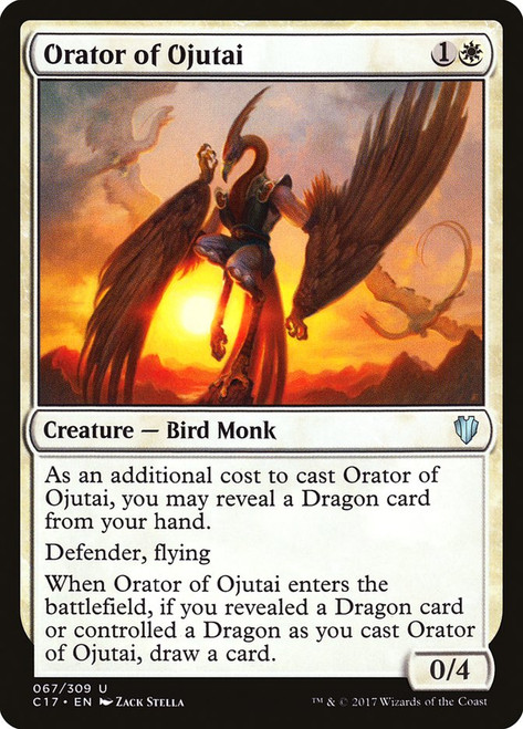 Orator of Ojutai\nCommander: 2017 Edition\nSingle\nMagic The Gathering