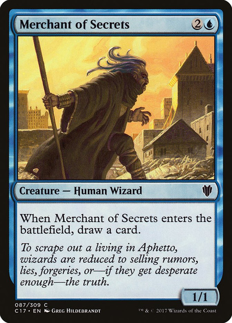 Merchant of Secrets\nCommander: 2017 Edition\nSingle\nMagic The Gathering