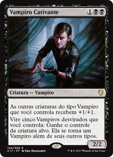 Captivating Vampire
Commander: 2017 Edition - Portuguese
Single
Magic The Gathering