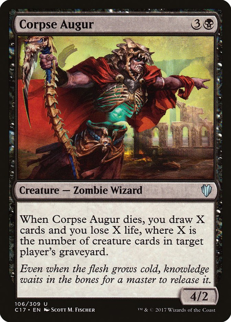 Corpse Augur\nCommander: 2017 Edition\nSingle\nMagic The Gathering