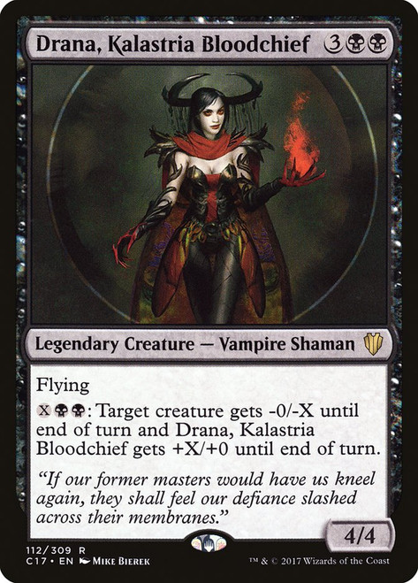 Drana, Kalastria Bloodchief\nCommander: 2017 Edition\nSingle\nMagic The Gathering
