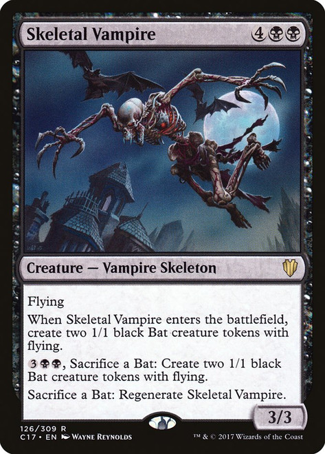 Skeletal Vampire\nCommander: 2017 Edition\nSingle\nMagic The Gathering