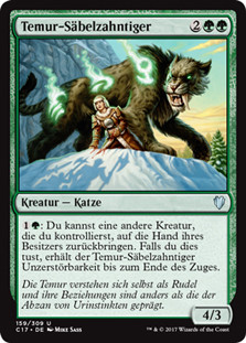 Temur Sabertooth
Commander: 2017 Edition - German
Single
Magic The Gathering