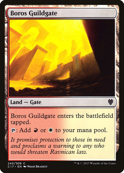 Boros Guildgate\nCommander: 2017 Edition\nSingle\nMagic The Gathering
