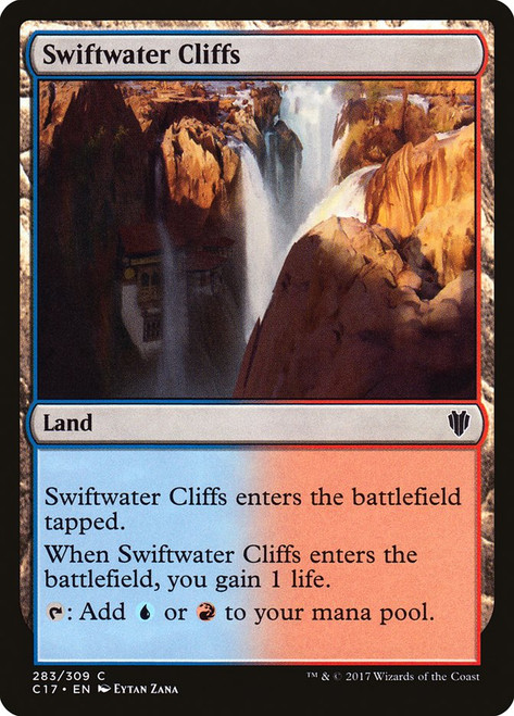 Swiftwater Cliffs\nCommander: 2017 Edition\nSingle\nMagic The Gathering