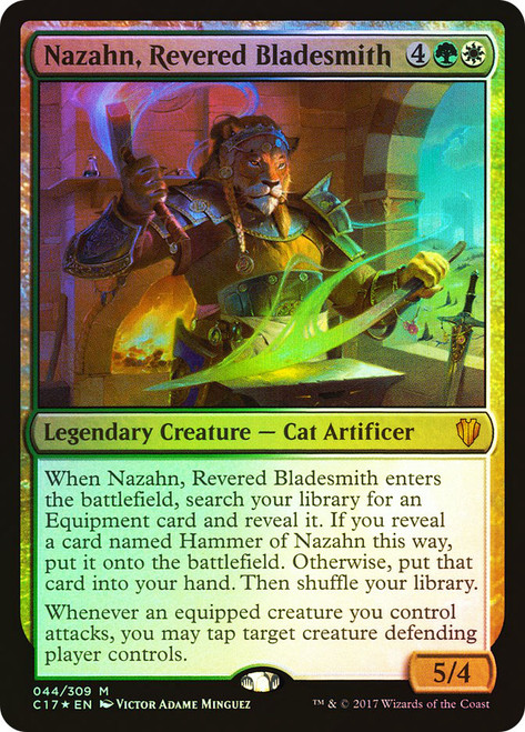 Nazahn, Revered Bladesmith\nCommander: 2017 Edition\nSingle\nMagic The Gathering