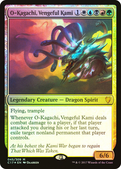 O-Kagachi, Vengeful Kami\nCommander: 2017 Edition\nSingle\nMagic The Gathering